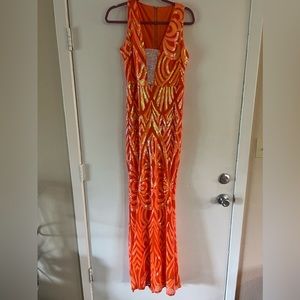 Orange gown
